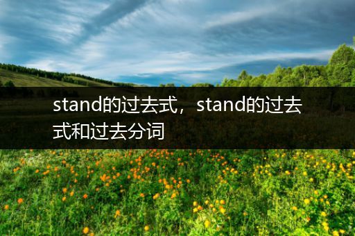 stand的过去式,stand的过去式和过去分词