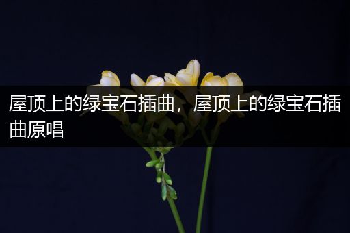 屋顶上的绿宝石插曲,屋顶上的绿宝石插曲原唱