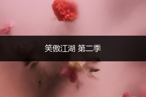 笑傲江湖 第二季