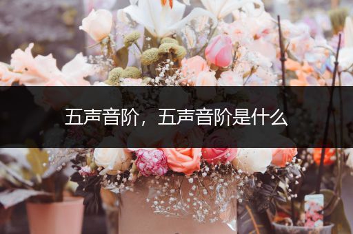 五声音阶,五声音阶是什么