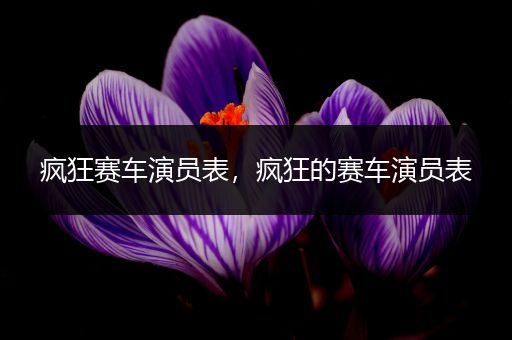疯狂赛车演员表,疯狂的赛车演员表
