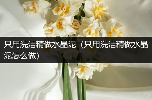 只用洗洁精做水晶泥(只用洗洁精做水晶泥怎么做)