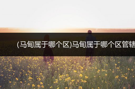 （马甸属于哪个区)马甸属于哪个区管辖