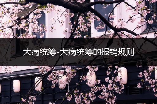 大病统筹-大病统筹的报销规则