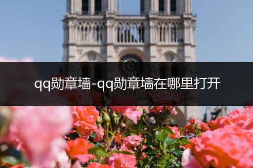 qq勋章墙-qq勋章墙在哪里打开