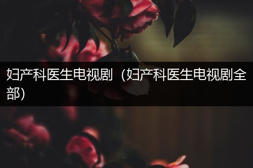妇产科医生电视剧(妇产科医生电视剧全部)