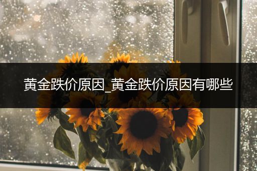 黄金跌价原因_黄金跌价原因有哪些