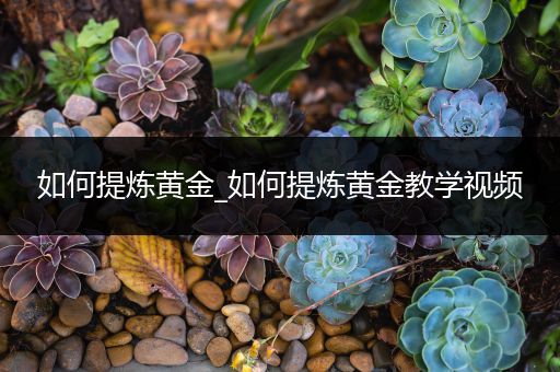 如何提炼黄金_如何提炼黄金教学视频