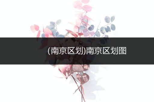 (南京区划)南京区划图