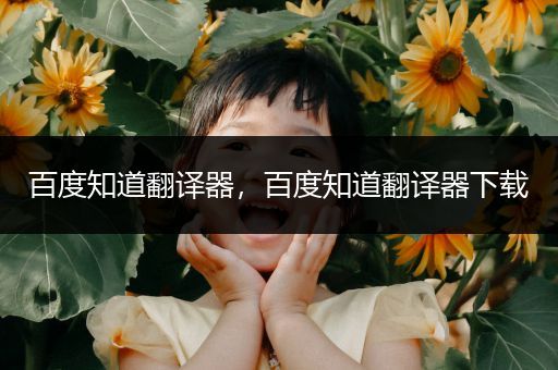 百度知道翻译器,百度知道翻译器下载