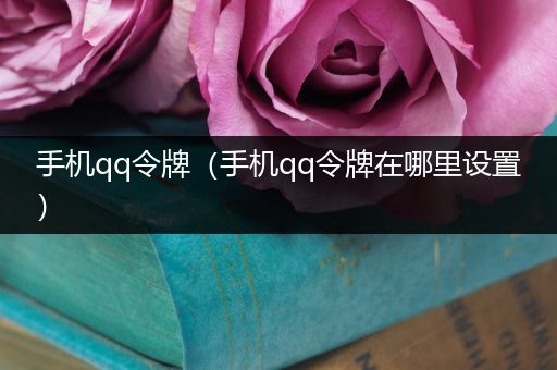 手机qq令牌(手机qq令牌在哪里设置)