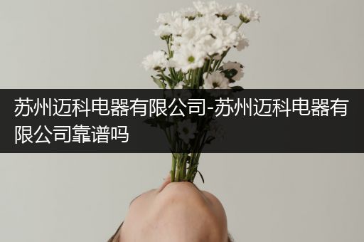 苏州迈科电器有限公司-苏州迈科电器有限公司靠谱吗