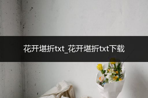 花开堪折txt_花开堪折txt下载
