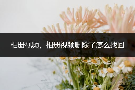 相册视频,相册视频删除了怎么找回