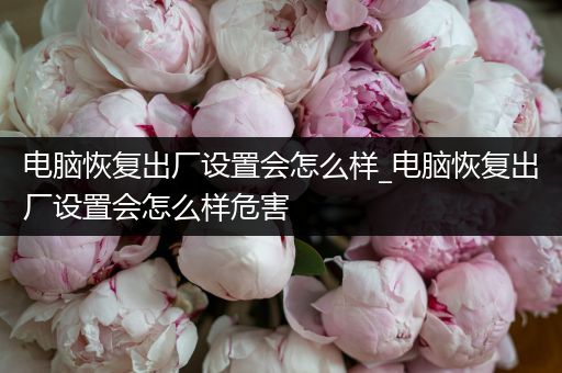 电脑恢复出厂设置会怎么样_电脑恢复出厂设置会怎么样危害