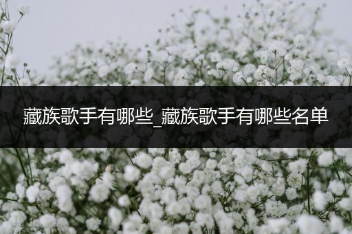 藏族歌手有哪些_藏族歌手有哪些名单