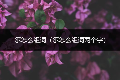 尔怎么组词（尔怎么组词两个字）