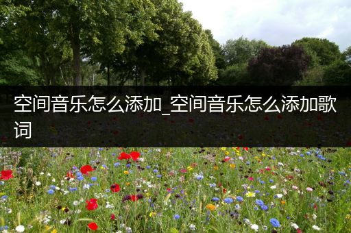 空间音乐怎么添加_空间音乐怎么添加歌词