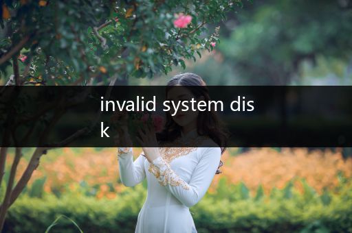 invalid system disk