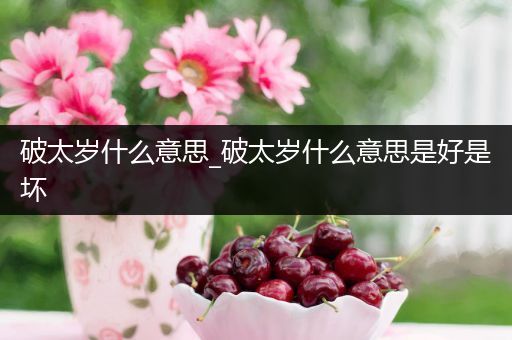 破太岁什么意思_破太岁什么意思是好是坏