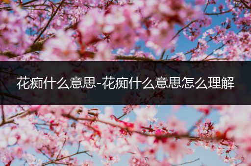 花痴什么意思-花痴什么意思怎么理解