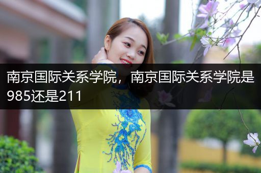 南京国际关系学院,南京国际关系学院是985还是211