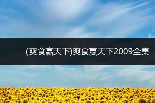 (爽食赢天下)爽食赢天下2009全集