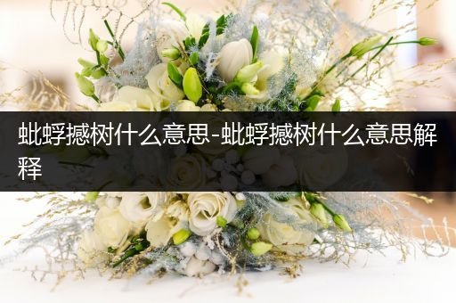 蚍蜉撼树什么意思-蚍蜉撼树什么意思解释