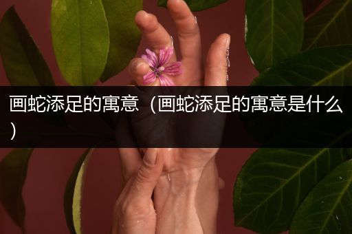 画蛇添足的寓意(画蛇添足的寓意是什么)