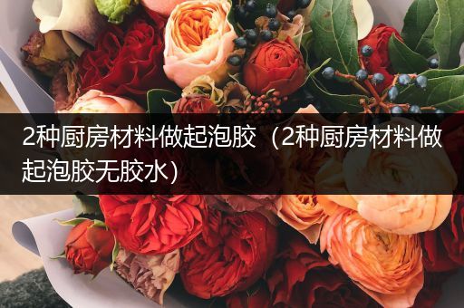 2种厨房材料做起泡胶(2种厨房材料做起泡胶无胶水)
