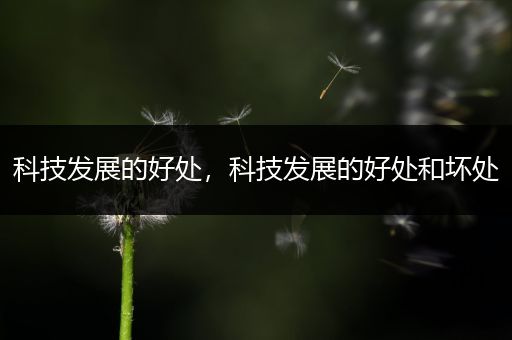 科技发展的好处,科技发展的好处和坏处