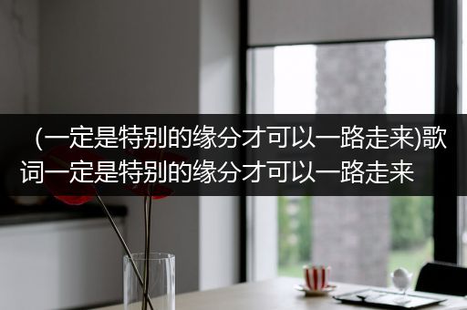 (一定是特别的缘分才可以一路走来)歌词一定是特别的缘分才可以一路走来