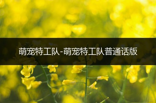 萌宠特工队-萌宠特工队普通话版