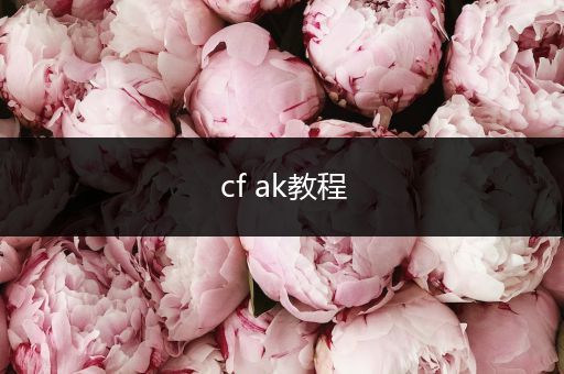 cf ak教程