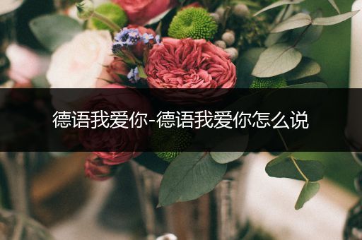 德语我爱你-德语我爱你怎么说