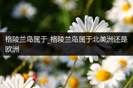 格陵兰岛属于_格陵兰岛属于北美洲还是欧洲