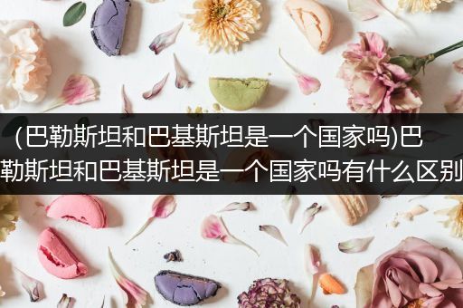（巴勒斯坦和巴基斯坦是一个国家吗)巴勒斯坦和巴基斯坦是一个国家吗有什么区别