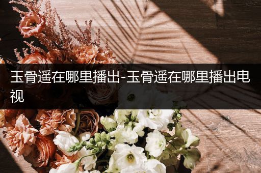 玉骨遥在哪里播出-玉骨遥在哪里播出电视