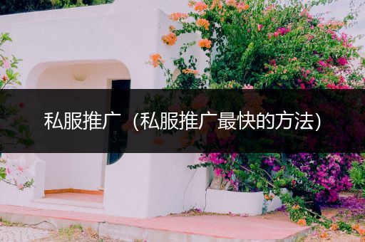 私服推广（私服推广最快的方法）