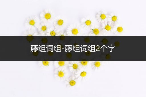 藤组词组-藤组词组2个字