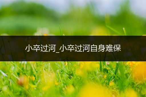 小卒过河_小卒过河自身难保