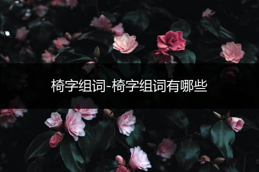 椅字组词-椅字组词有哪些