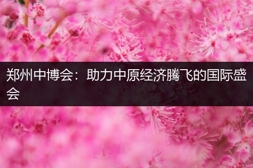 郑州中博会：助力中原经济腾飞的国际盛会