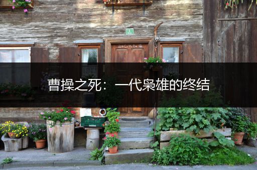曹操之死：一代枭雄的终结