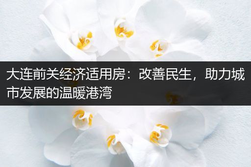 大连前关经济适用房：改善民生，助力城市发展的温暖港湾