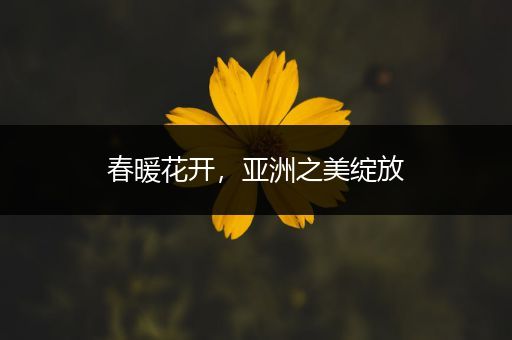 春暖花开，亚洲之美绽放