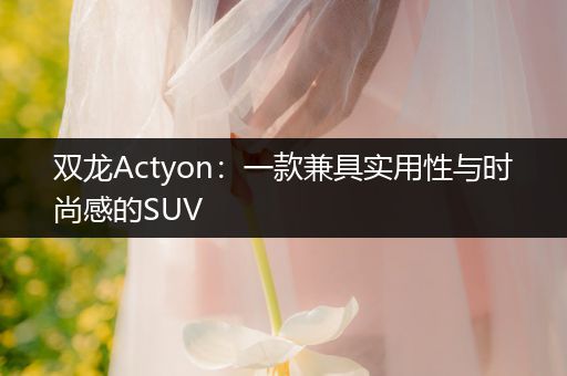 双龙Actyon：一款兼具实用性与时尚感的SUV