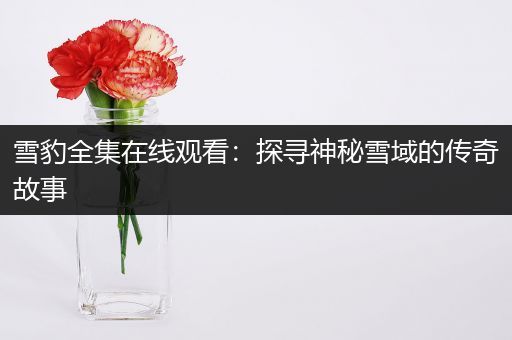 雪豹全集在线观看：探寻神秘雪域的传奇故事