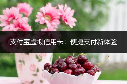 支付宝虚拟信用卡：便捷支付新体验