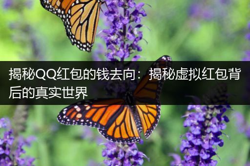 揭秘QQ红包的钱去向：揭秘虚拟红包背后的真实世界